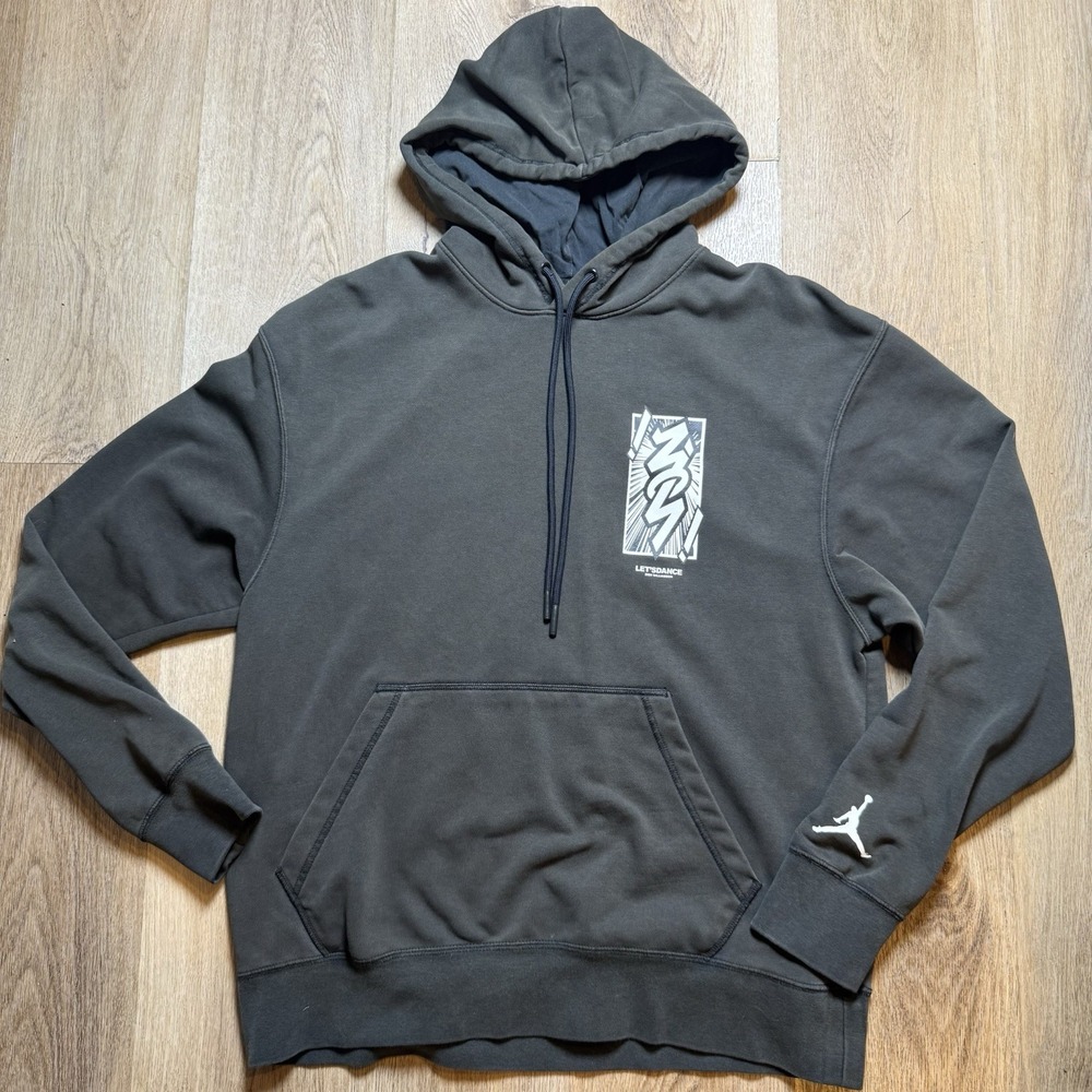 Nike‎ Jordan Zion Williamson Dry-Fit Basketball Men's Hoodie AcidBlack M